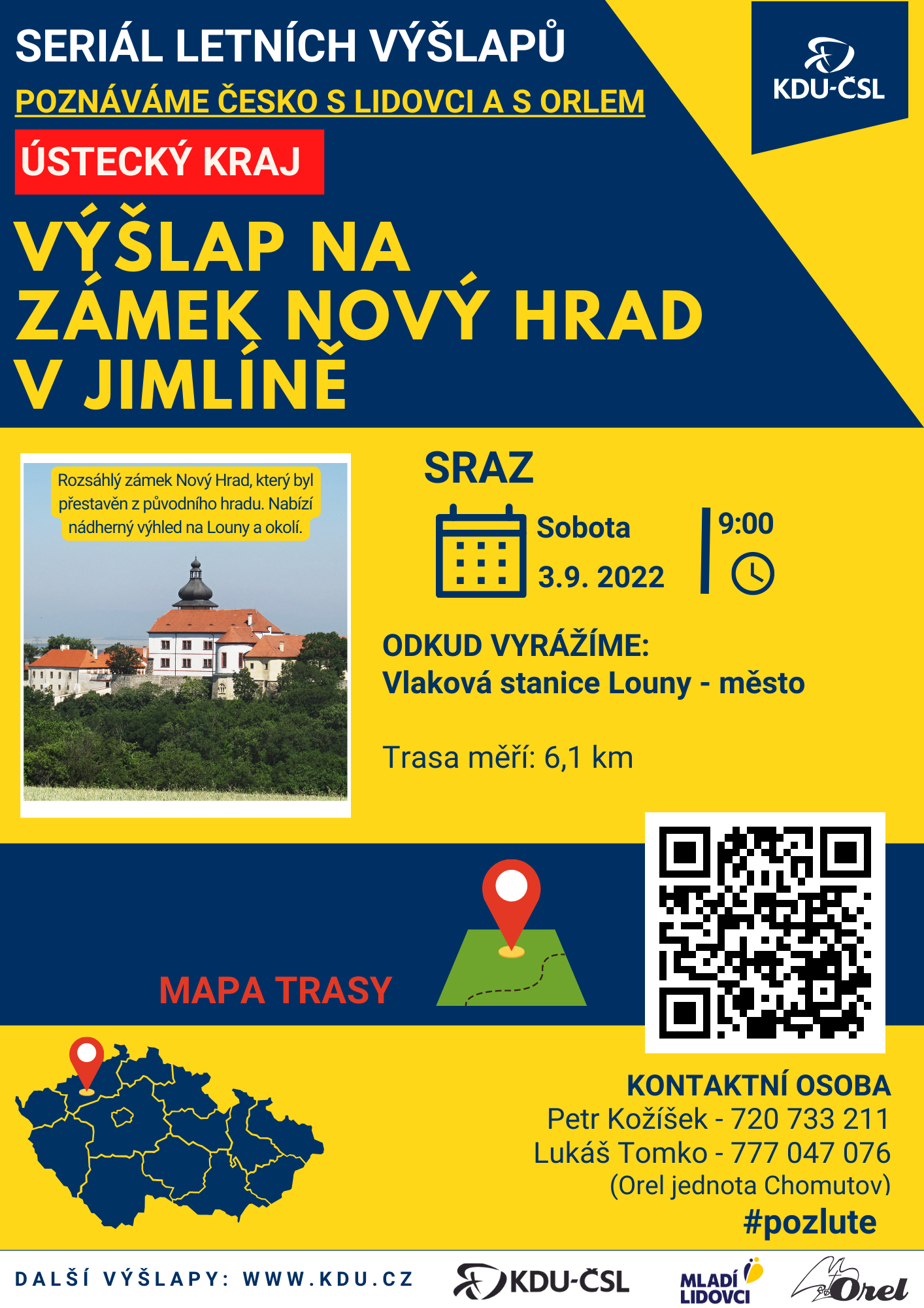 Pozvánka na výšlap na zámek Nový Hrad
